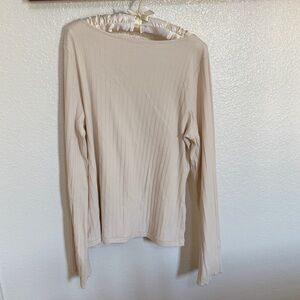 Madewell Cream Long Sleeve Tee